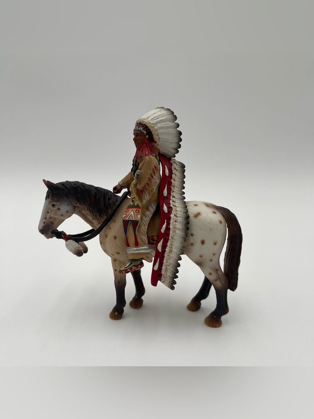 VTG 2005 Schleich Sioux Indian Chief Brave Horse Wild West Figure 70300 Retired